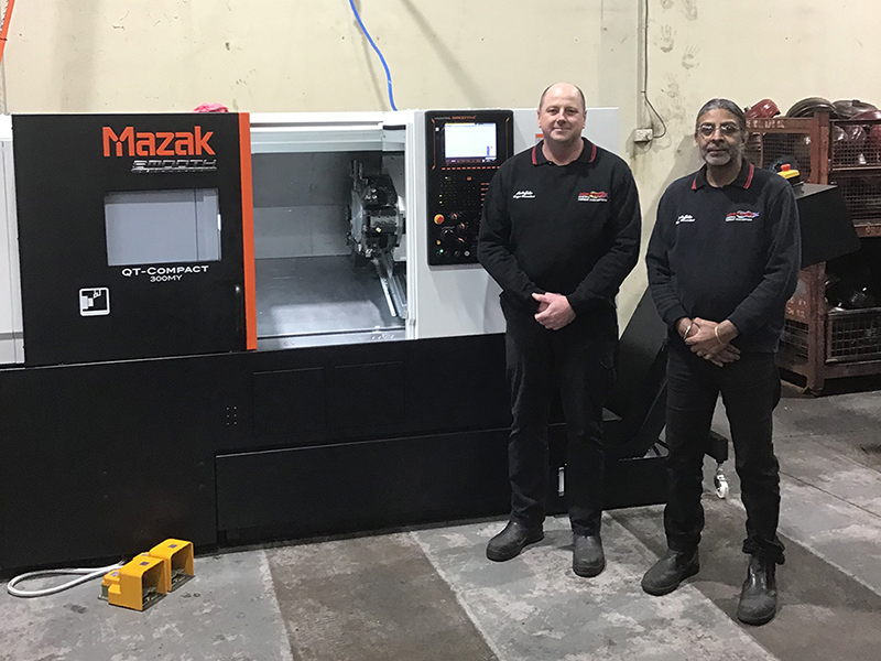 Autoflite owners with their Mazak QT Compact 300MY