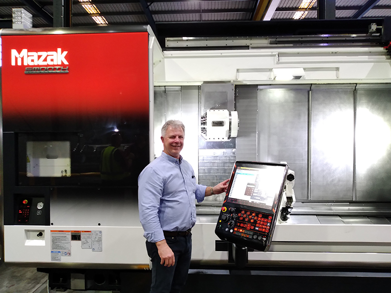 Ian Suchting with Crowns Mazak Integrex i 450H