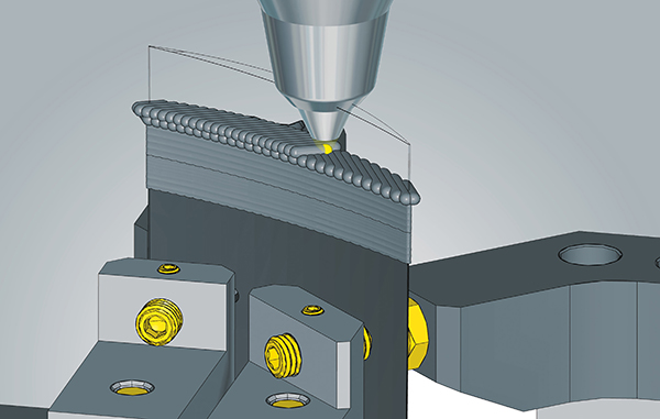 Hybrid machining with hyperMILL ADDITIVE Manufacturing